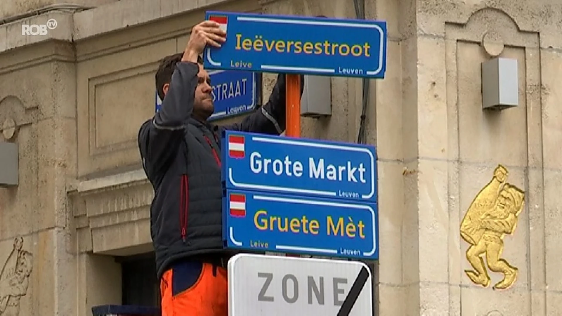 Straatnamen krijgen variant in Leuvens dialect