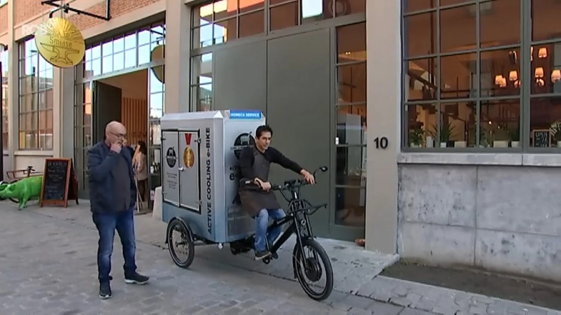 Met transportfiets winnen handelaars bijna halfuur tijd in Leuven