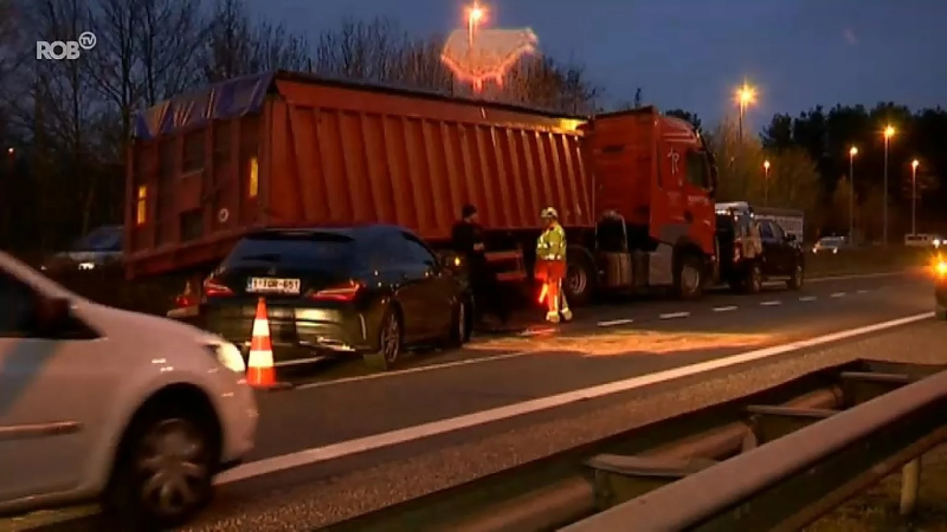 Ongeval aan Duracellrotonde in Aarschot veroorzaakt lange file