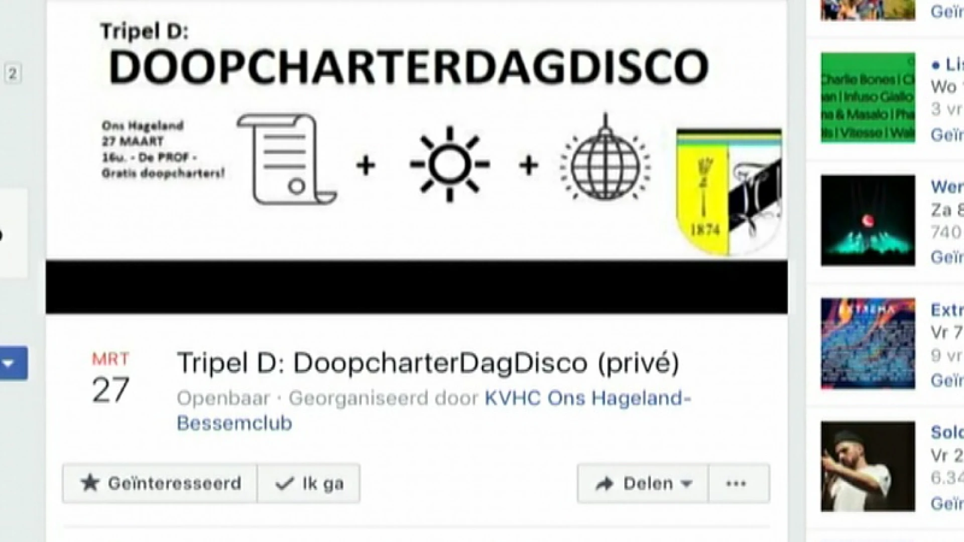 Stad niet te spreken over fuif studentenclub met naam 'doopcharterdagdisco'