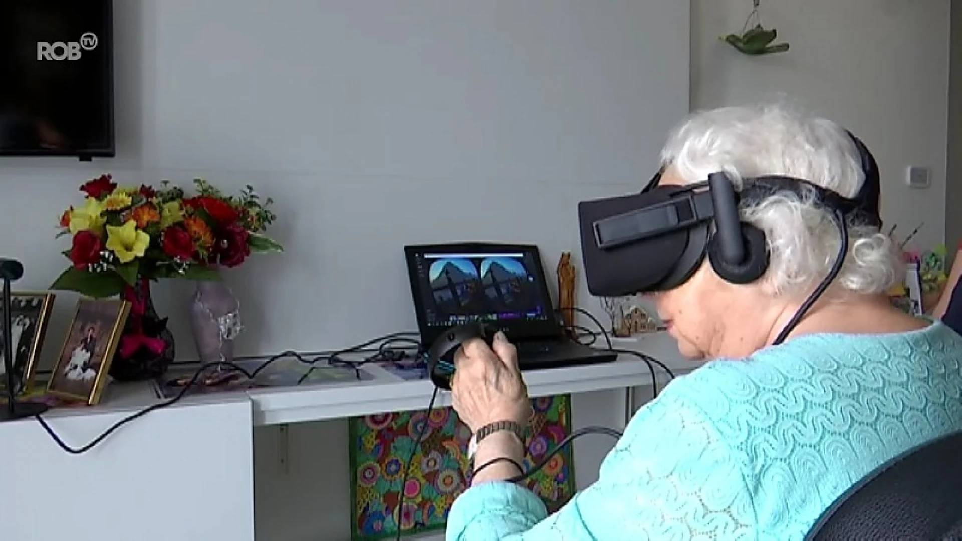Ouderen proberen Virtual Reality uit voor onderzoek KU Leuven