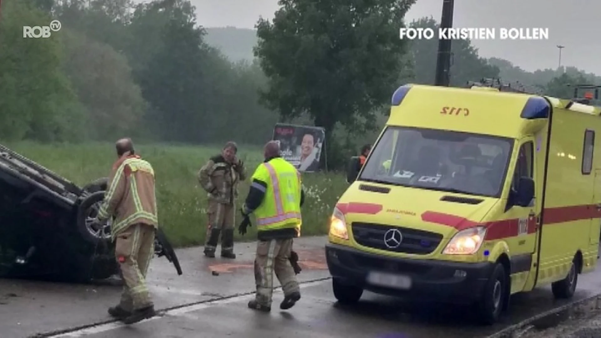 Man (46) gewond na verkeersongeval op Tieltseweg in Rillaar