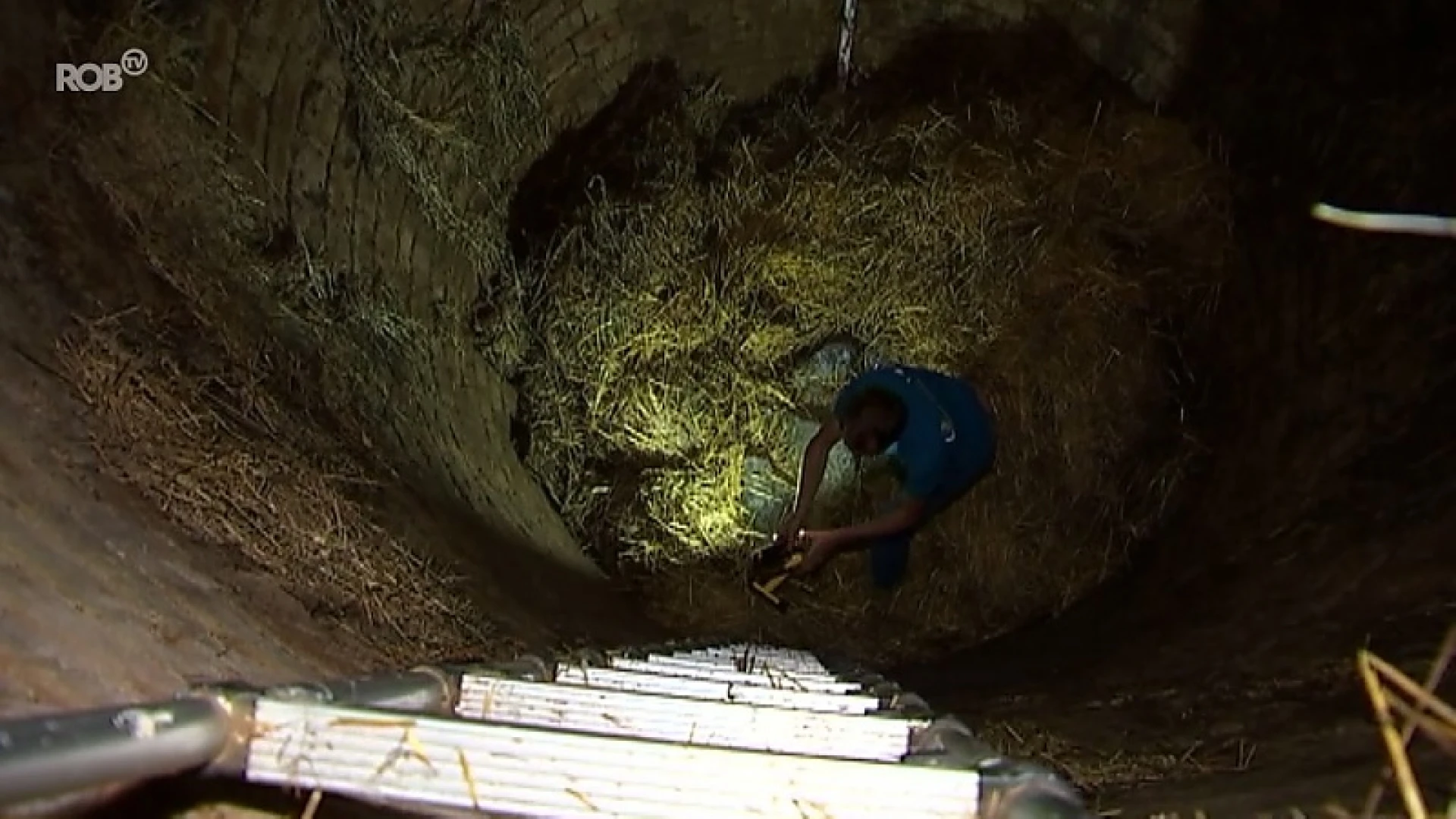 Dit is wat er nog overschiet van 35 ton ijs in de ijskelder aan het kasteel van Arenberg