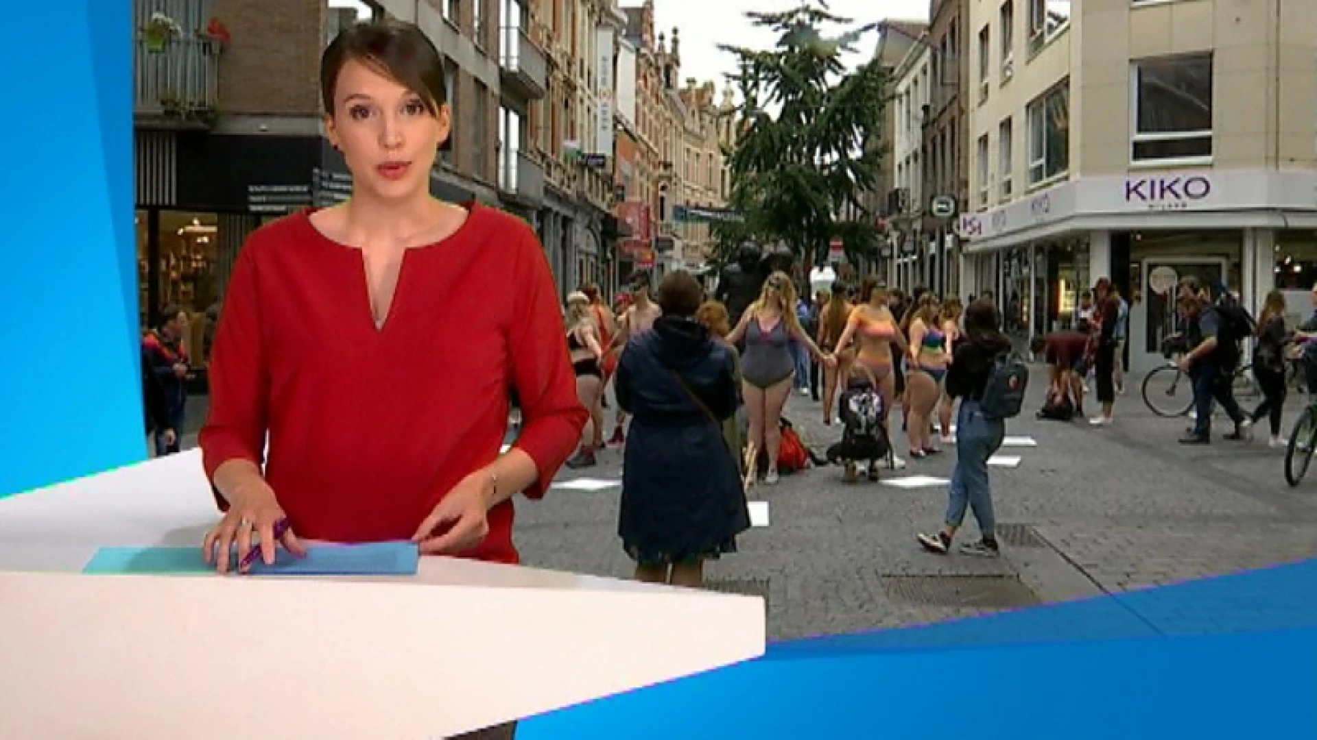 Jonge activisten gaan in Leuven uit de kleren voor body positivity