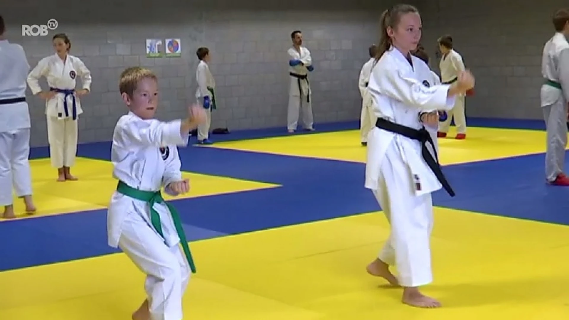 Coach Femke Rits en pupil Daan Coppens: allebei wereldkampioen karate