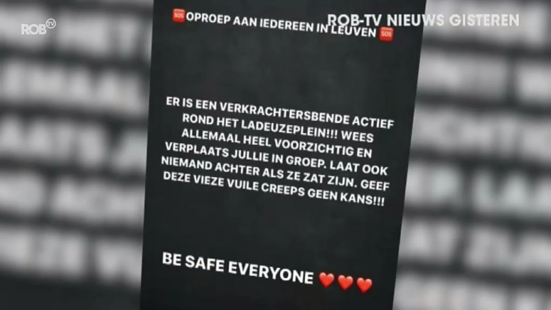 Geruchten over verkrachtersbende in Leuven is één groot misverstand