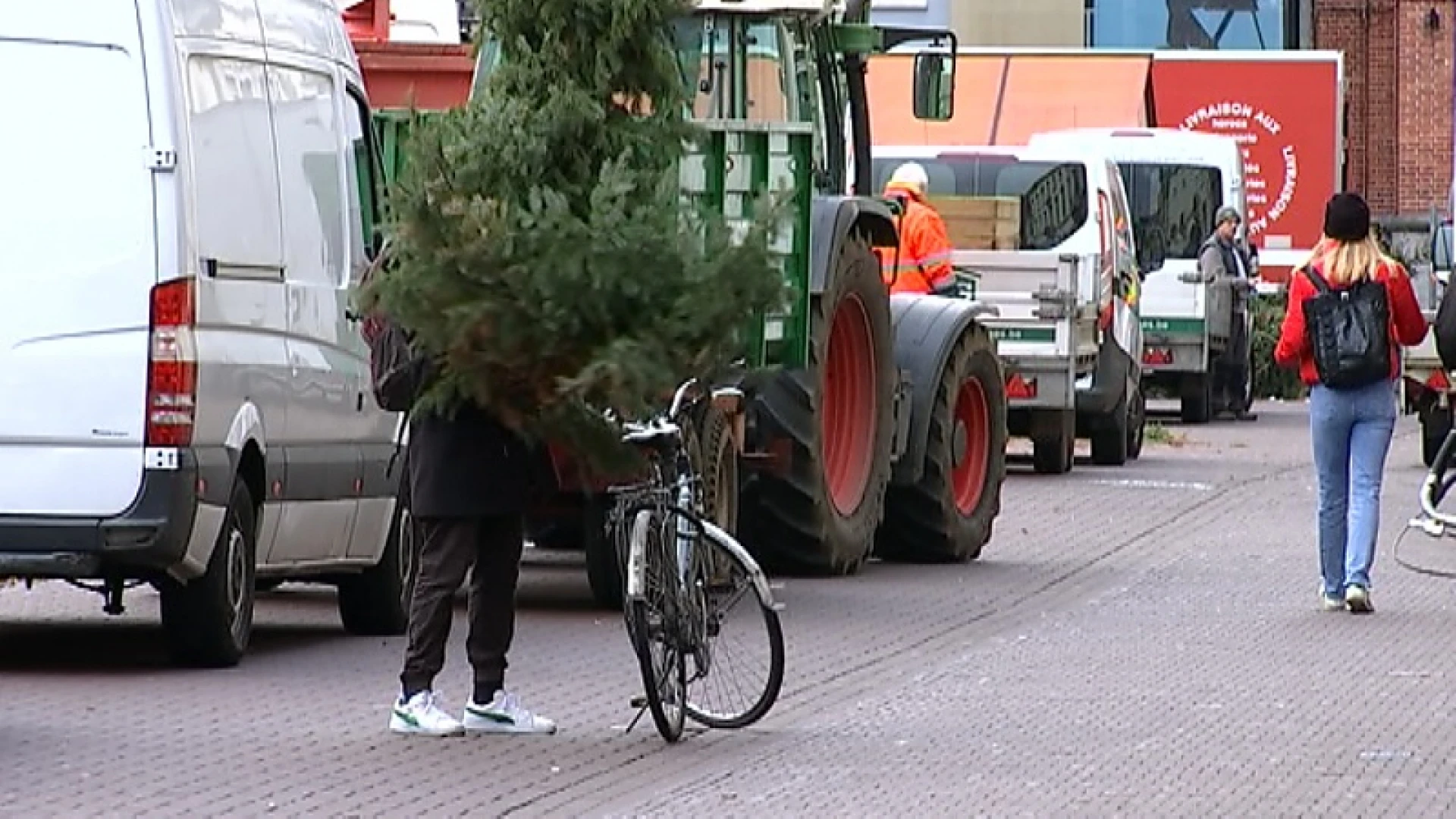 Leuvense kerstmarkt zit er alweer op en dus mogen de kerstbomen gratis weg
