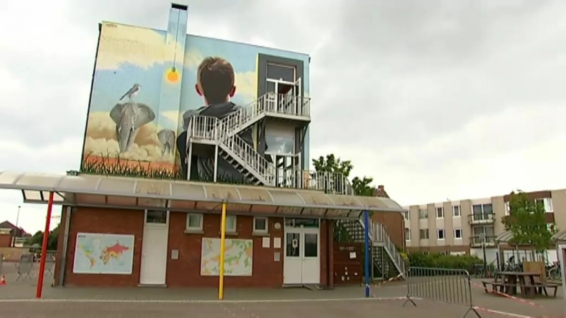 Prachtige muurschilderingen in onze regio verwelkomen leerlingen terug op school