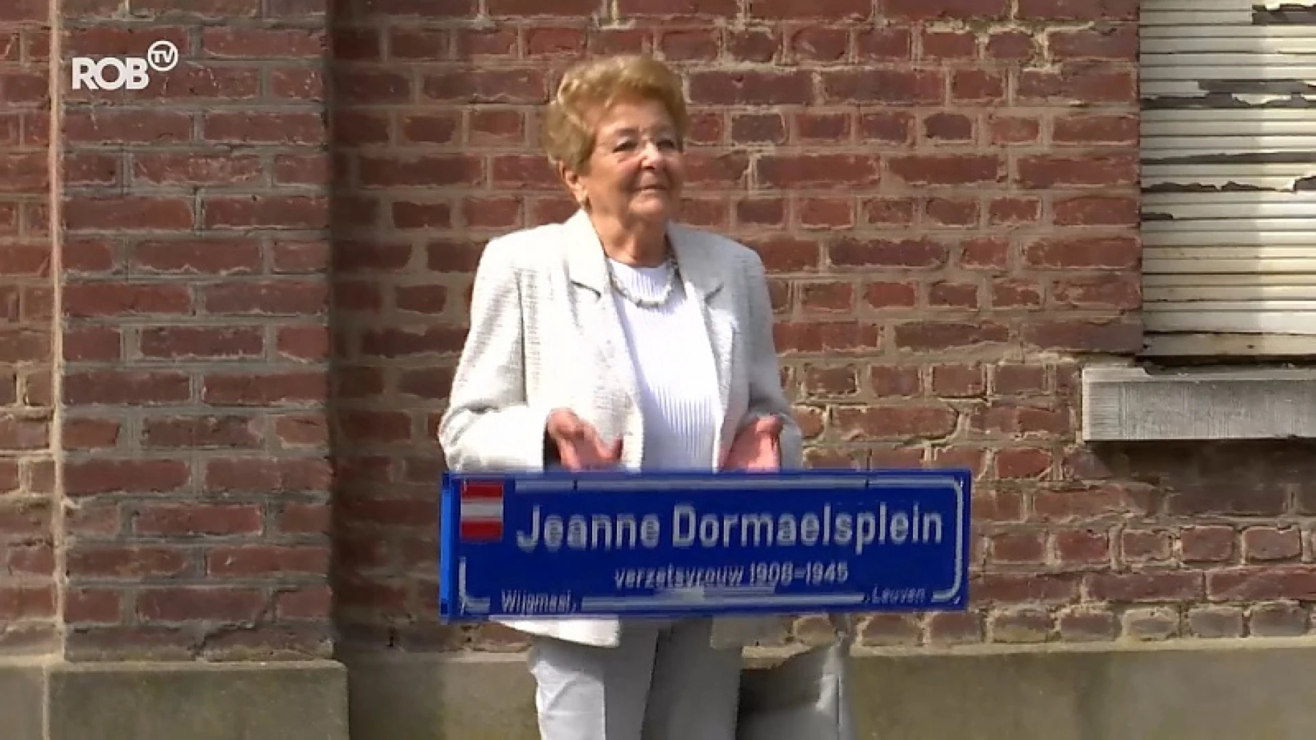 Verzetsstrijdster Jeanne Dormaels krijgt eigen plein in Wijgmaal