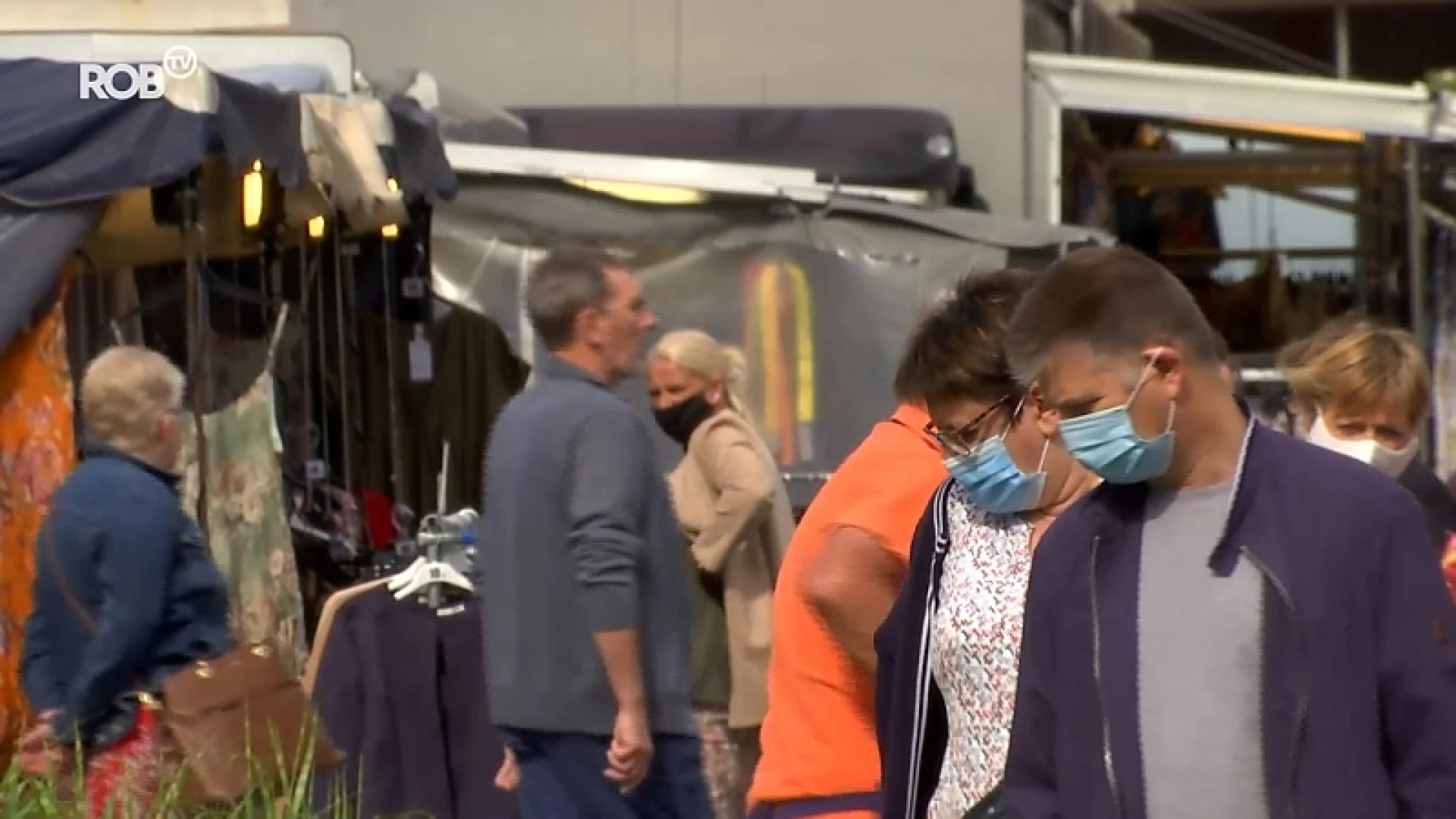 Mondmaskers aangeraden op markt in Tienen, maar niet verplicht