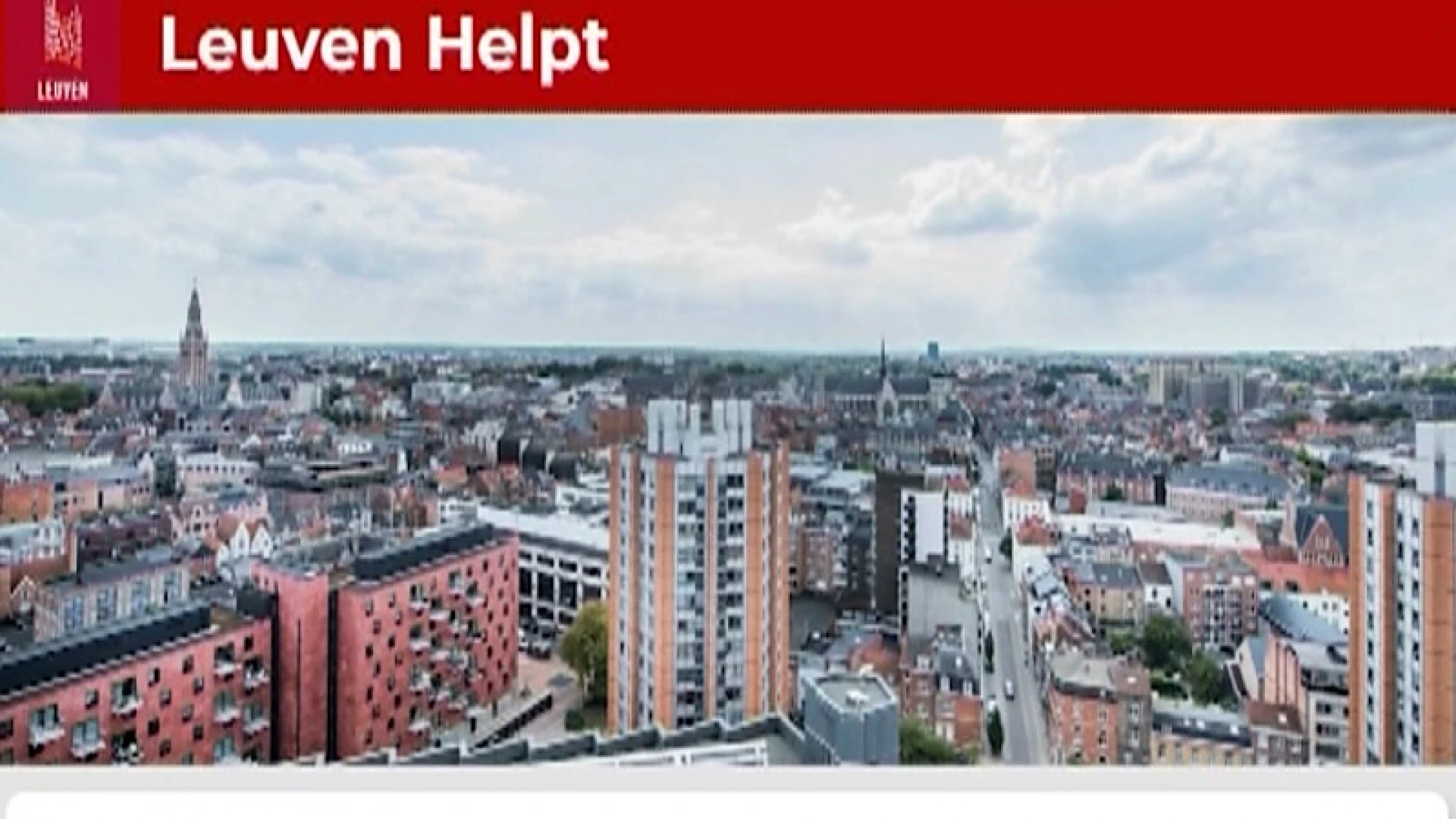 Leuven blijft helpen: Stad maakt platform 'Leuven Helpt' permanent