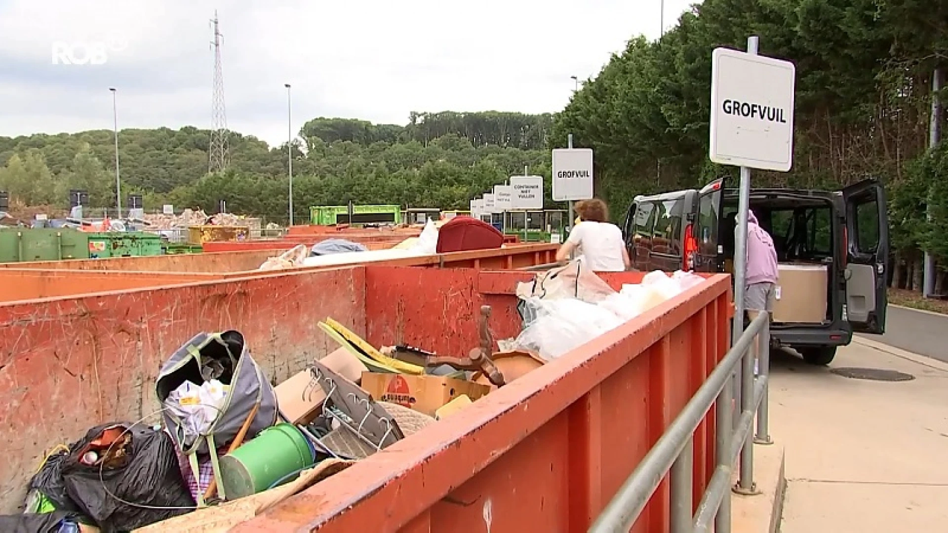 Recyclageparken nemen maatregelen tijdens hittegolf