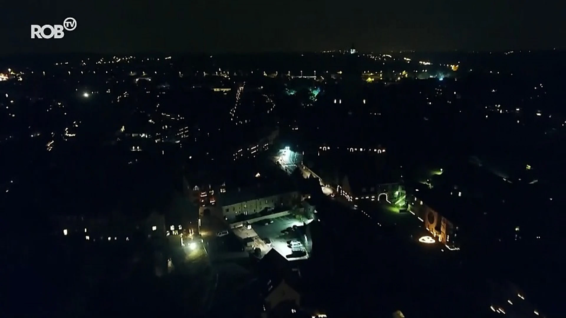 Zo zien de lichtjes van de St.-Rochusverlichting in Aarschot eruit vanuit de lucht