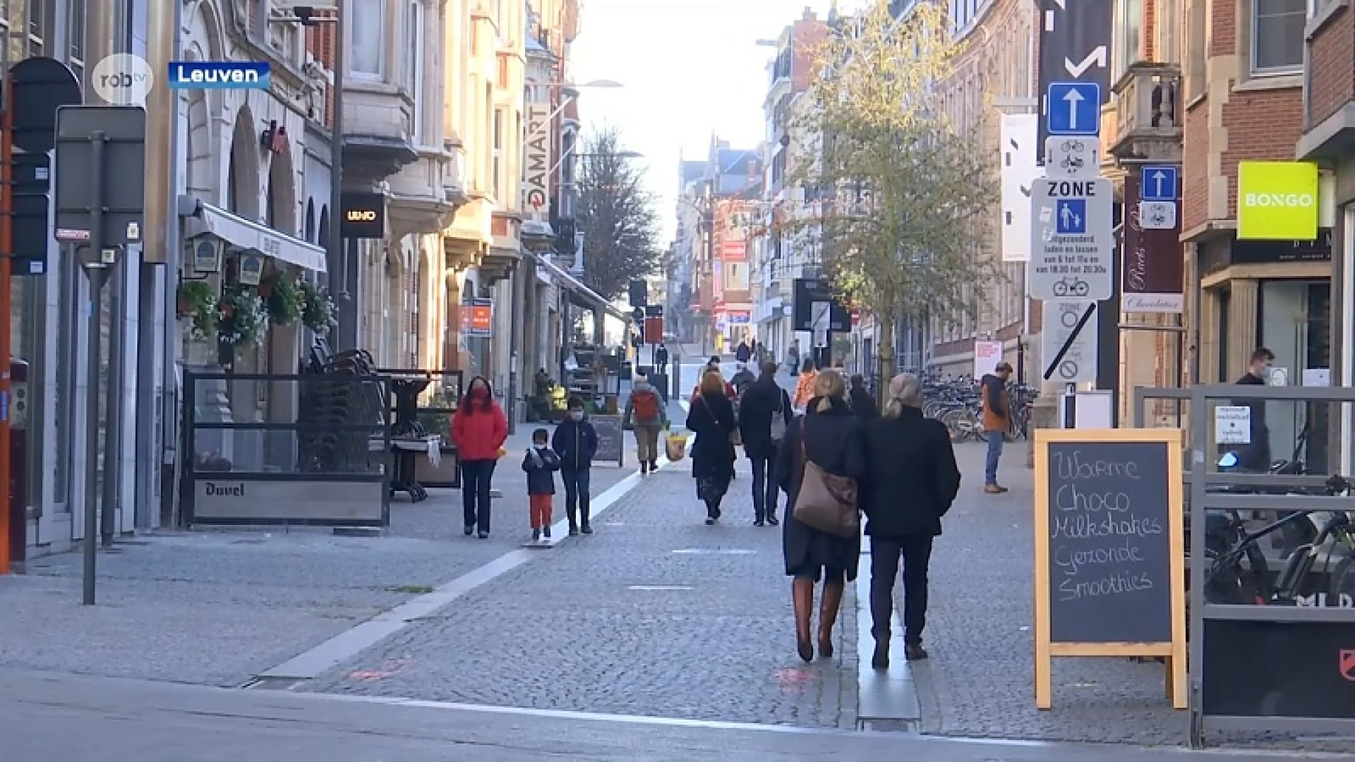 Stad en politie Leuven gaan werken met kleurencodes om de drukte in de winkelstraten te monitoren