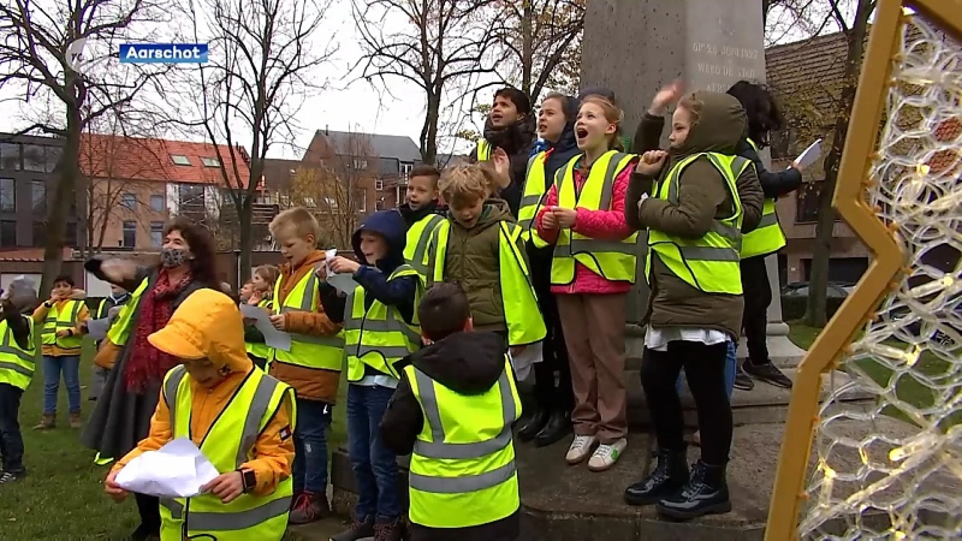 Schoolkinderen trakteren Sinterklaas op mooiste liedjes in Aarschot