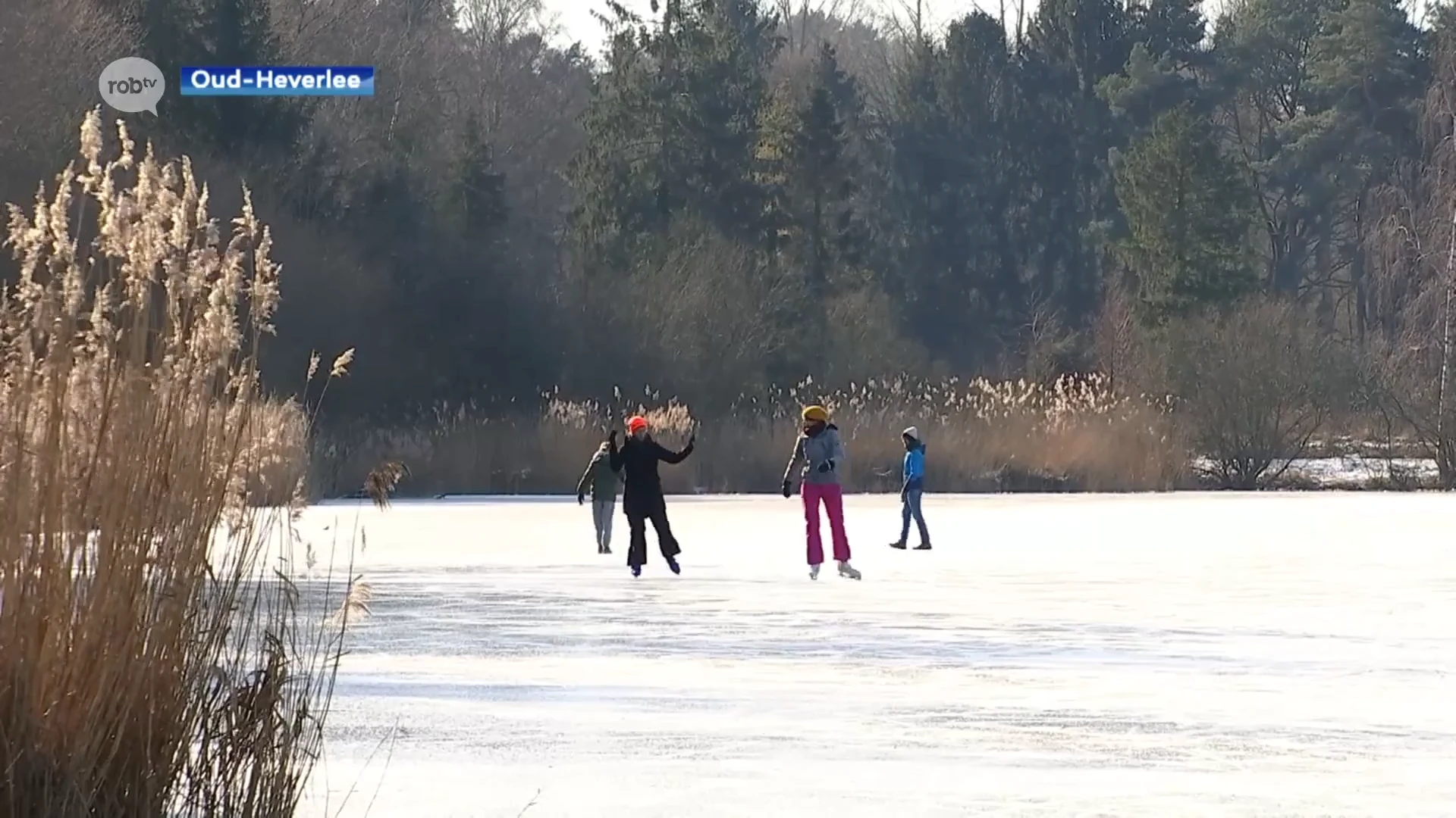 Ondanks schaatsverbod wagen veel regiogenoten zich op Zilvermeer in Oud-Heverlee