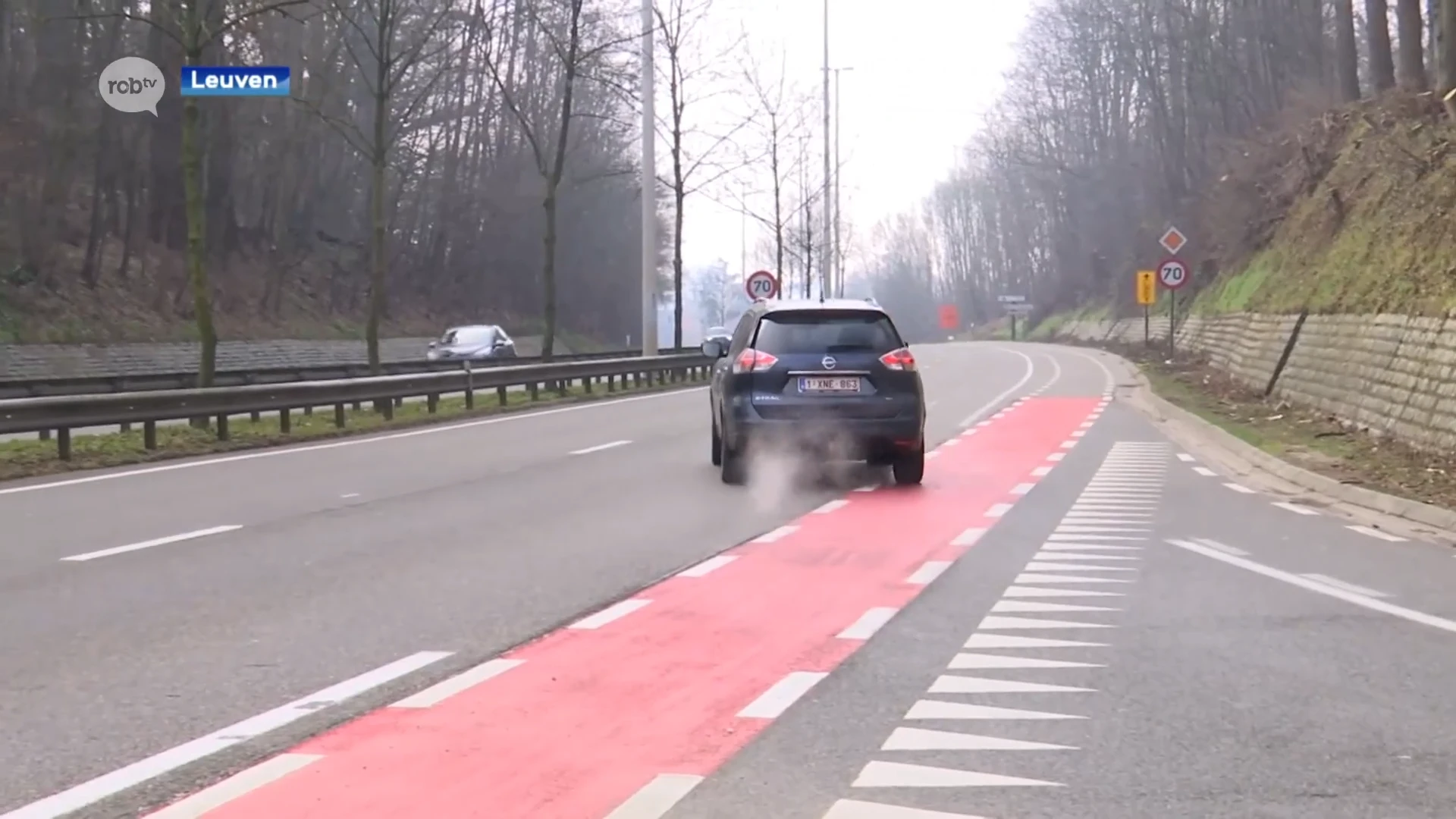 Vanaf morgen maar 30 kilometer per uur om deel van de Rennessingel in Leuven door werken