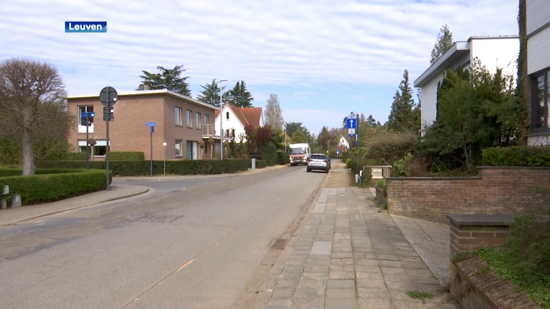 Voetpaden en rijbaan Huttelaan in Leuven vanaf maandag heraangelegd