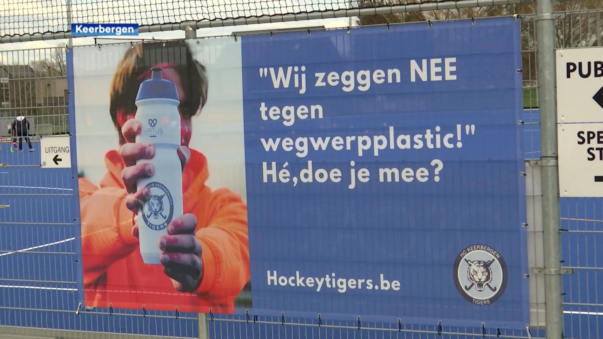 Hockeyclub Keerbergen Tigers bant wegwerpplastic