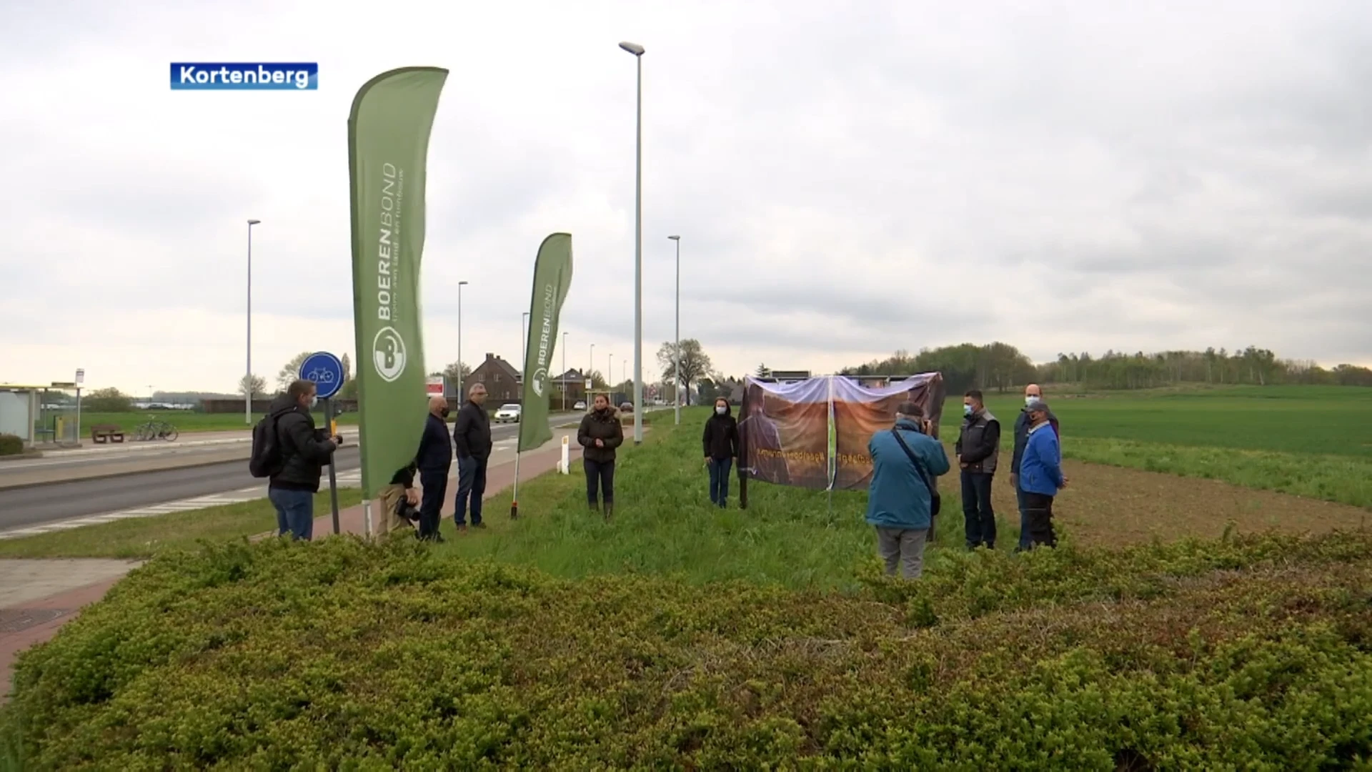 Boerenbond voert actie in Kortenberg tegen Brabantse Wouden: "Het voedsel op je bord, dat is onze passie"