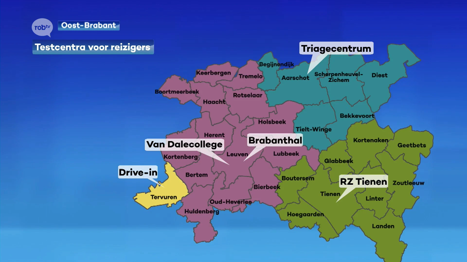 Bekijk hier waar je je kan laten testen in onze regio als je op reis gaat