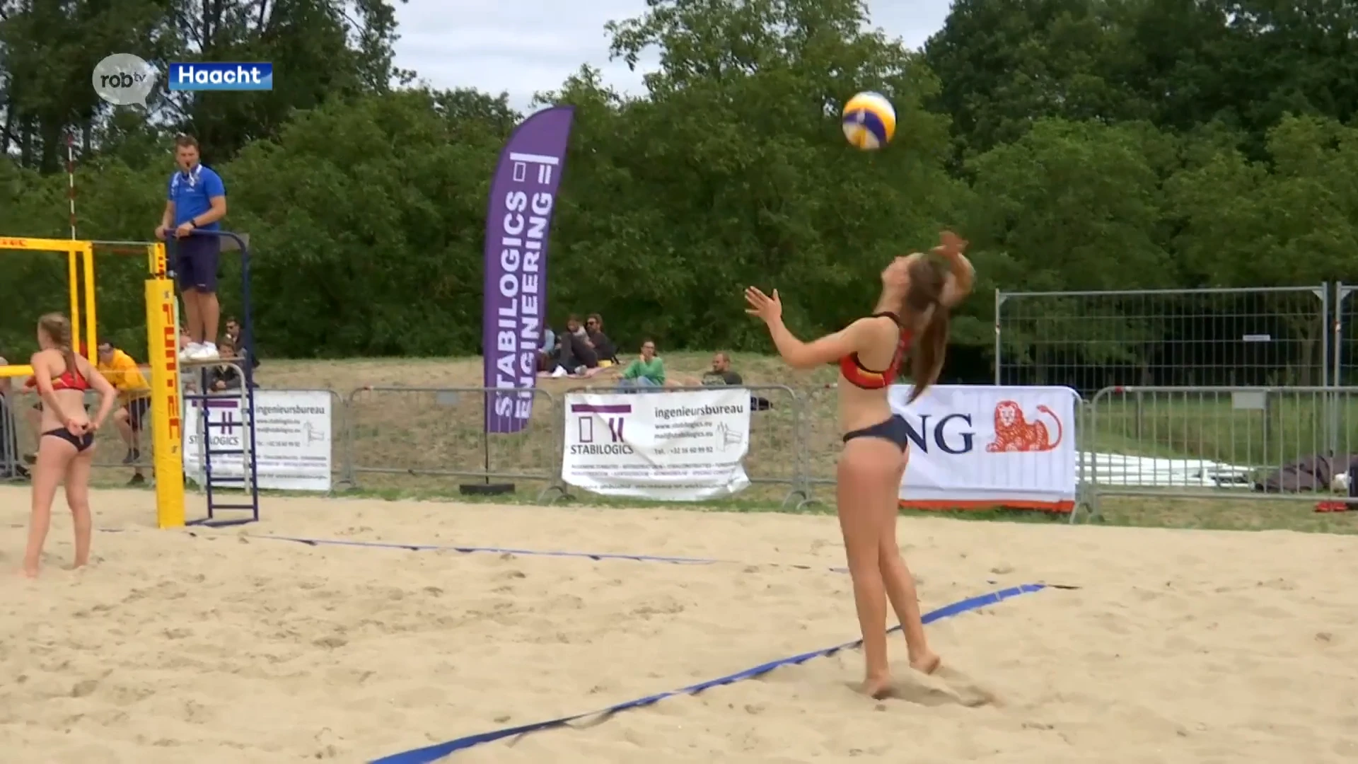 Nieuwe volleybalterreinen in Haacht ingespeeld met manche van BK Beachvolley