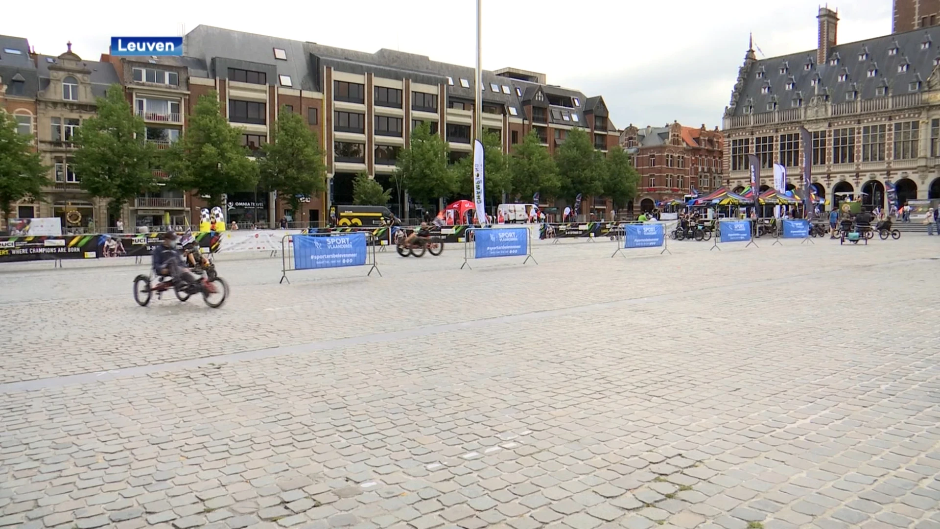 Leuven proeft een eerste keer van het WK Wielrennen