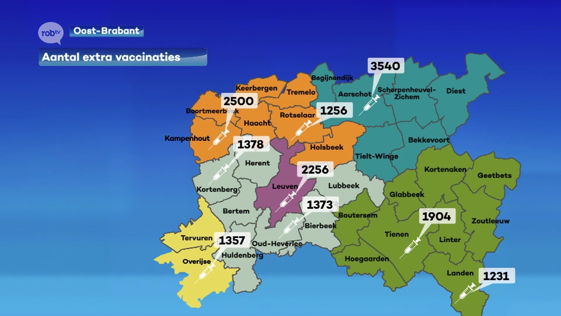 Voorlopig krijgen bijna 17 000 mensen in onze regio een extra prik van het coronavaccin