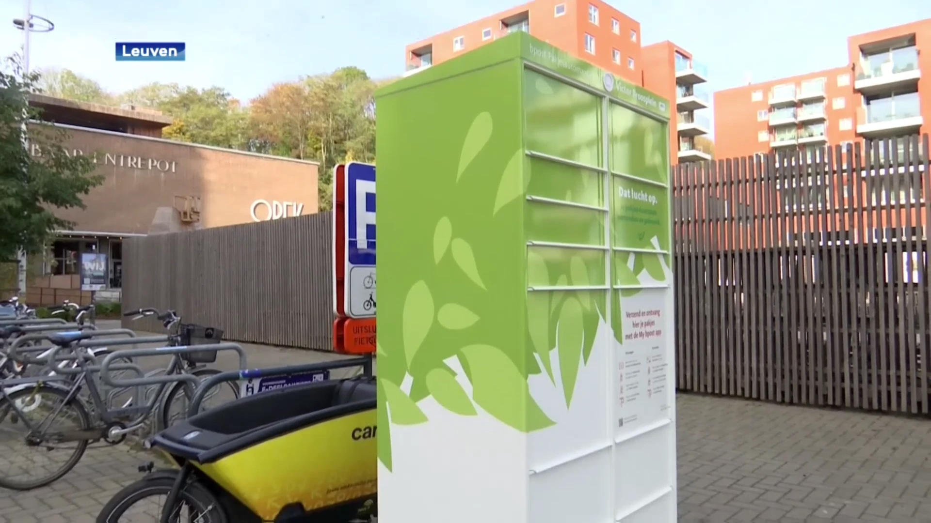 Eerste milieuvriendelijke pakjesautomaten van Bpost duiken op in Leuven