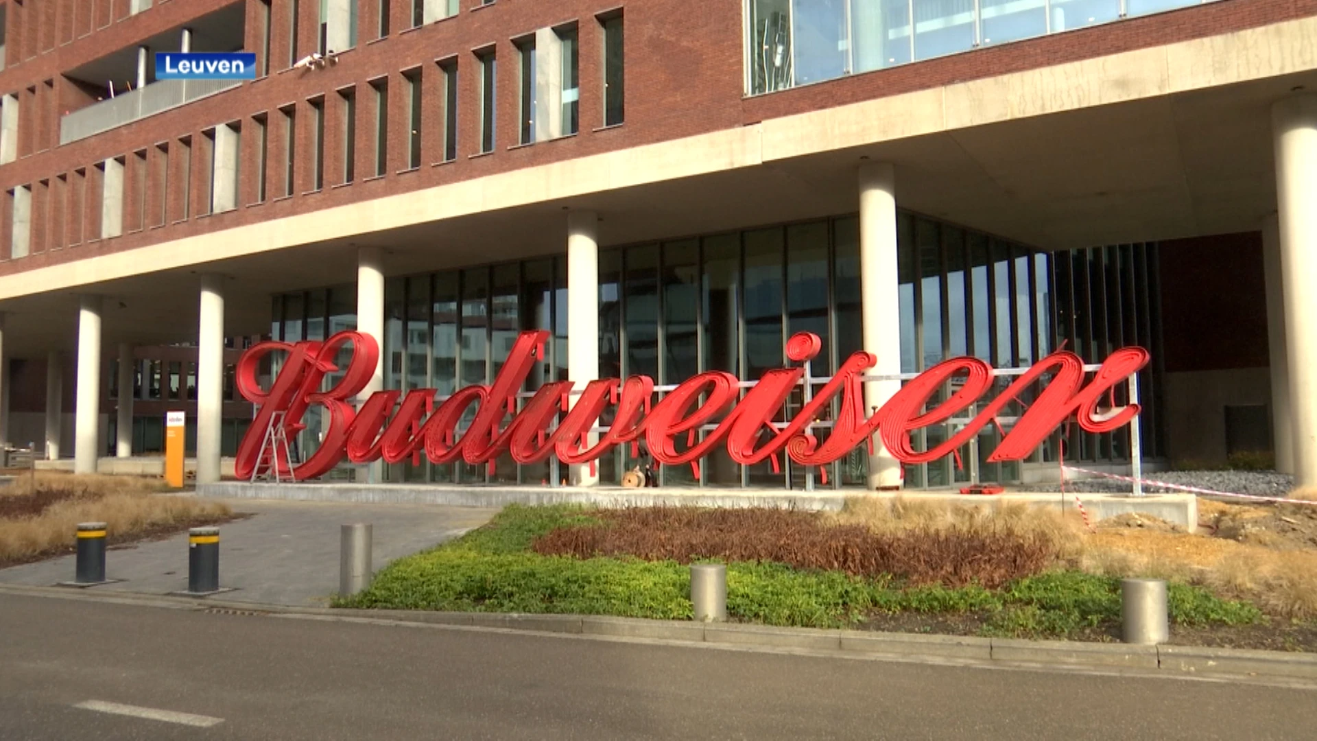 "Budweiser" prijkt in grote letters voor kantoren ABInbev: "Jammer dat er geen Stella-logo staat!"