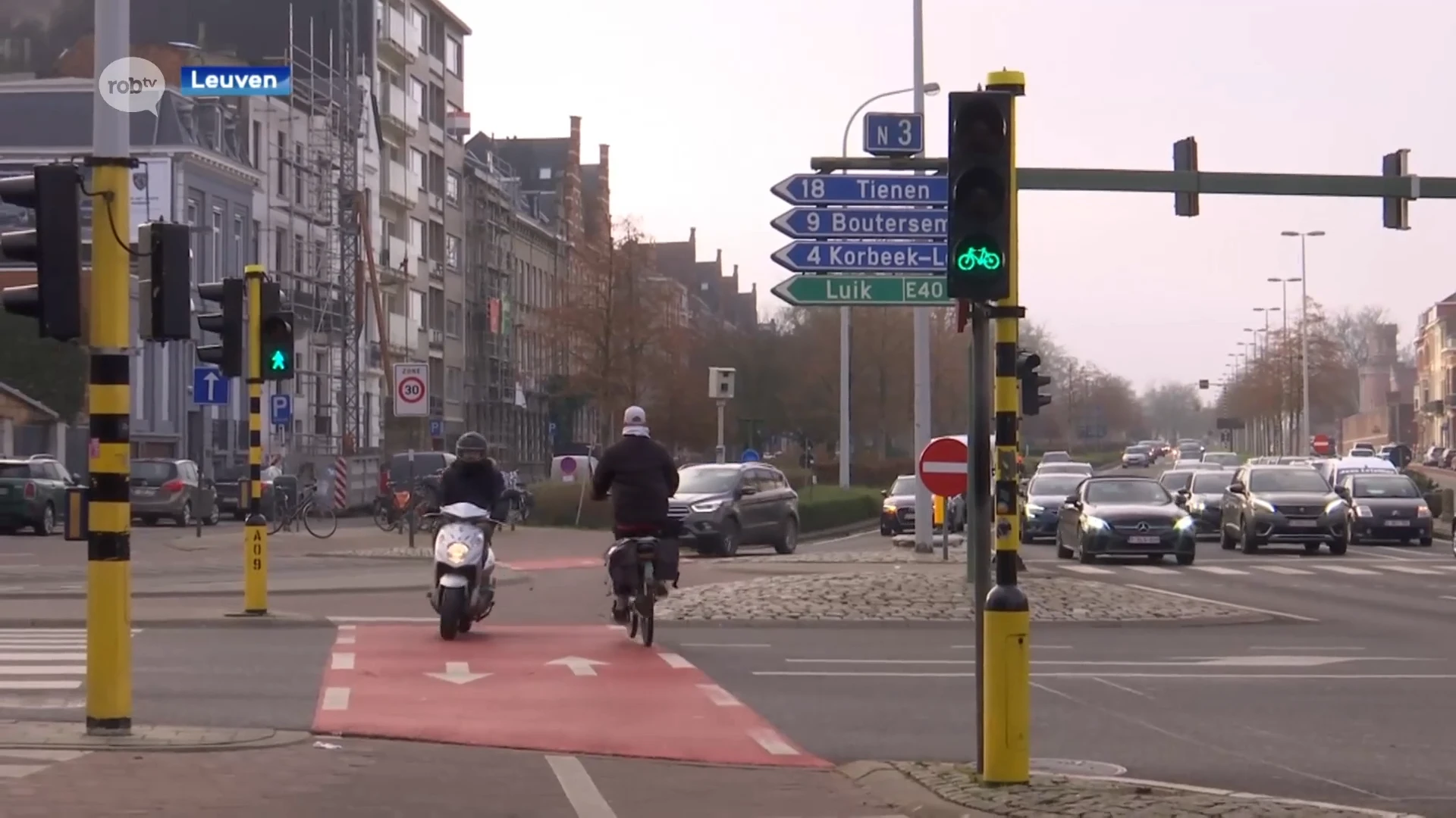 Wegen en Verkeer en Leuven installeren dit jaar vierkant groen aan de Tiensepoort