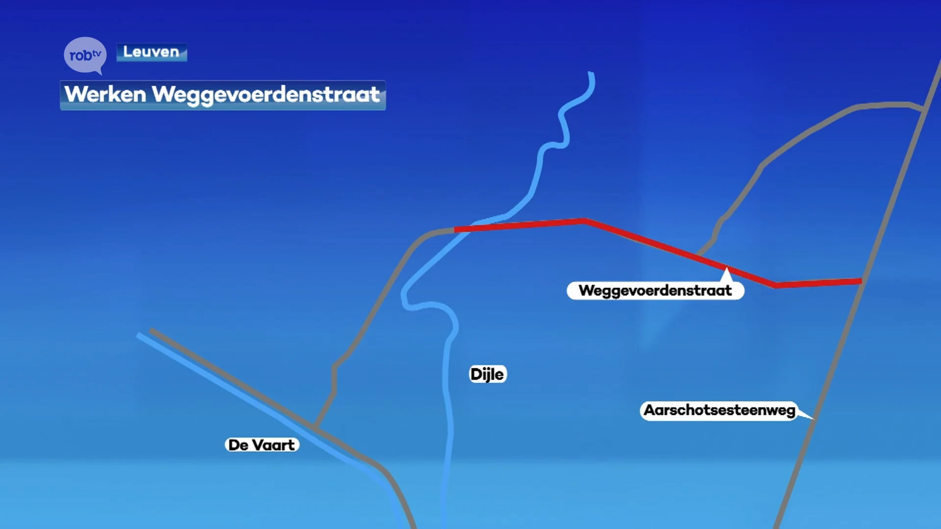 Weggevoerdenstraat tussen Wilsele en Wijgmaal één week lang afgesloten door asfalteringswerken