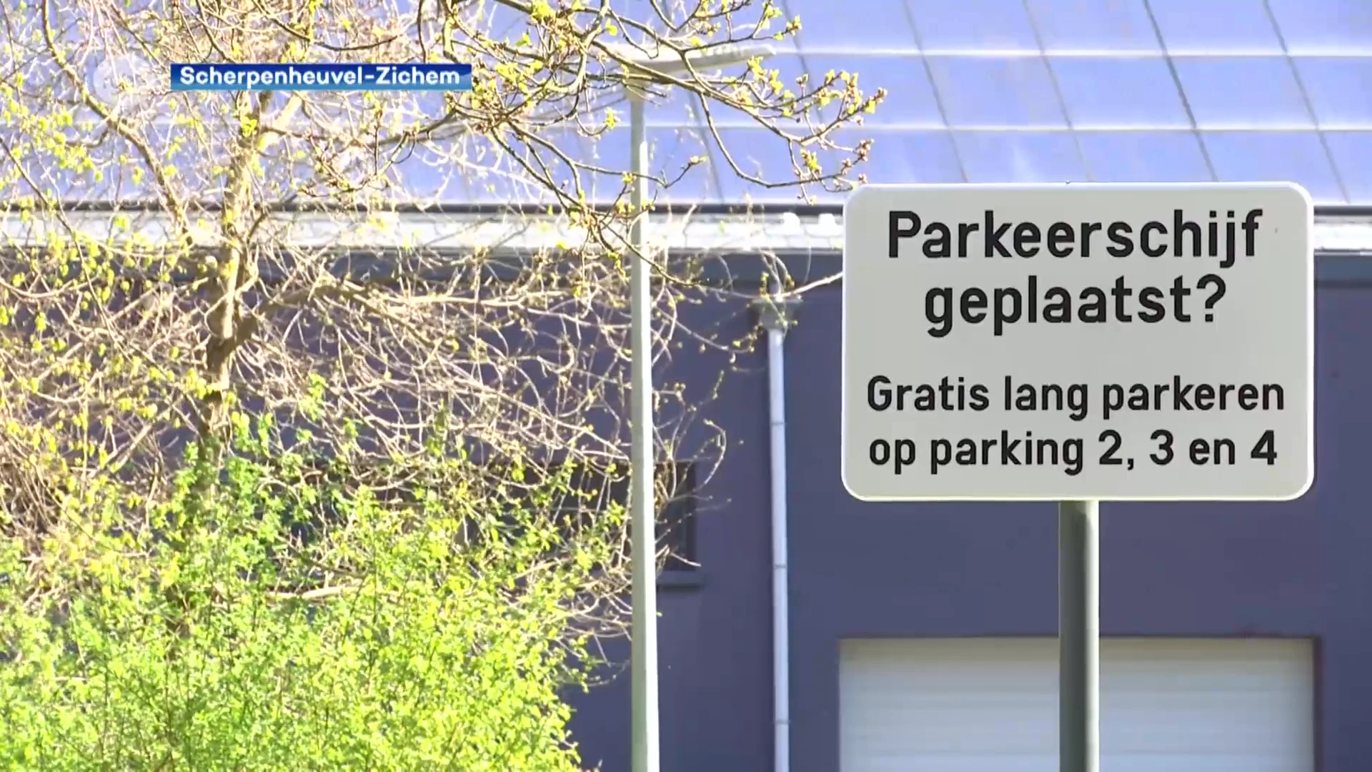 Parking Het Moment in Averbode is blauwe zone geworden