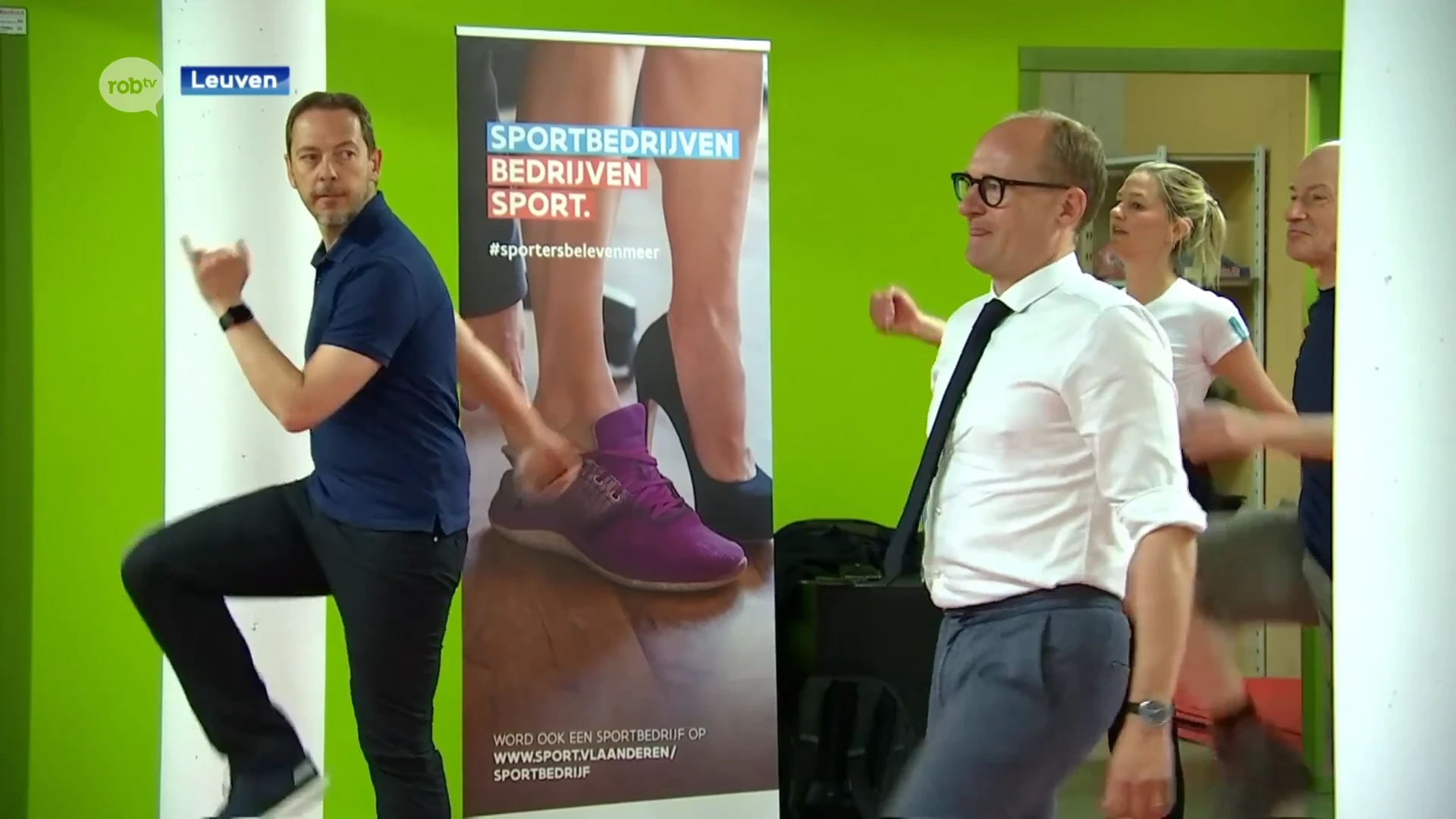 Siemens in Heverlee krijgt als eerste het label Sportbedrijf van minister Ben Weyts