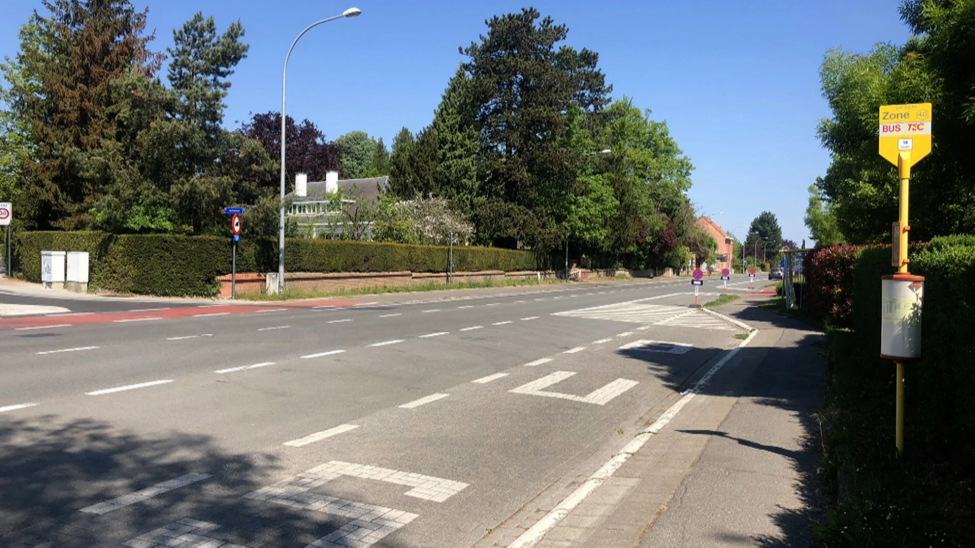 Nog tot eind juni éénrichtingsverkeer op Naamsesteensweg in Heverlee door vernieuwing bushaltes