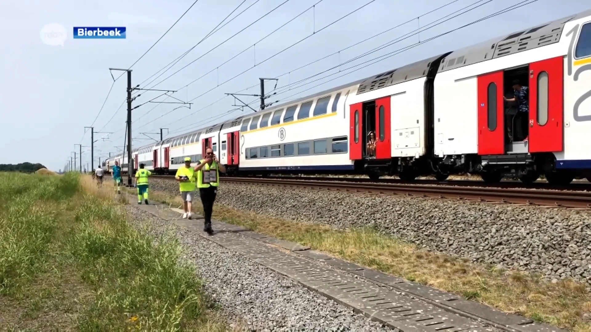 Oververhitte trein staat uren vast in Bierbeek