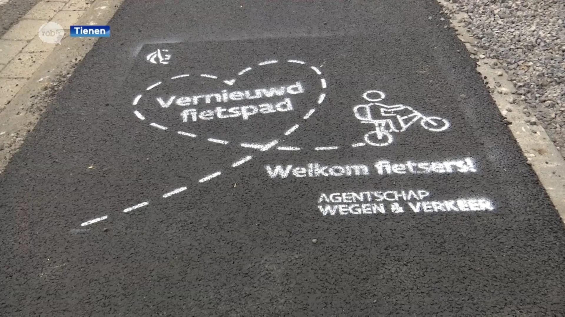 Werken aan fietspaden van Aarschotsesteenweg in Tienen achter de rug