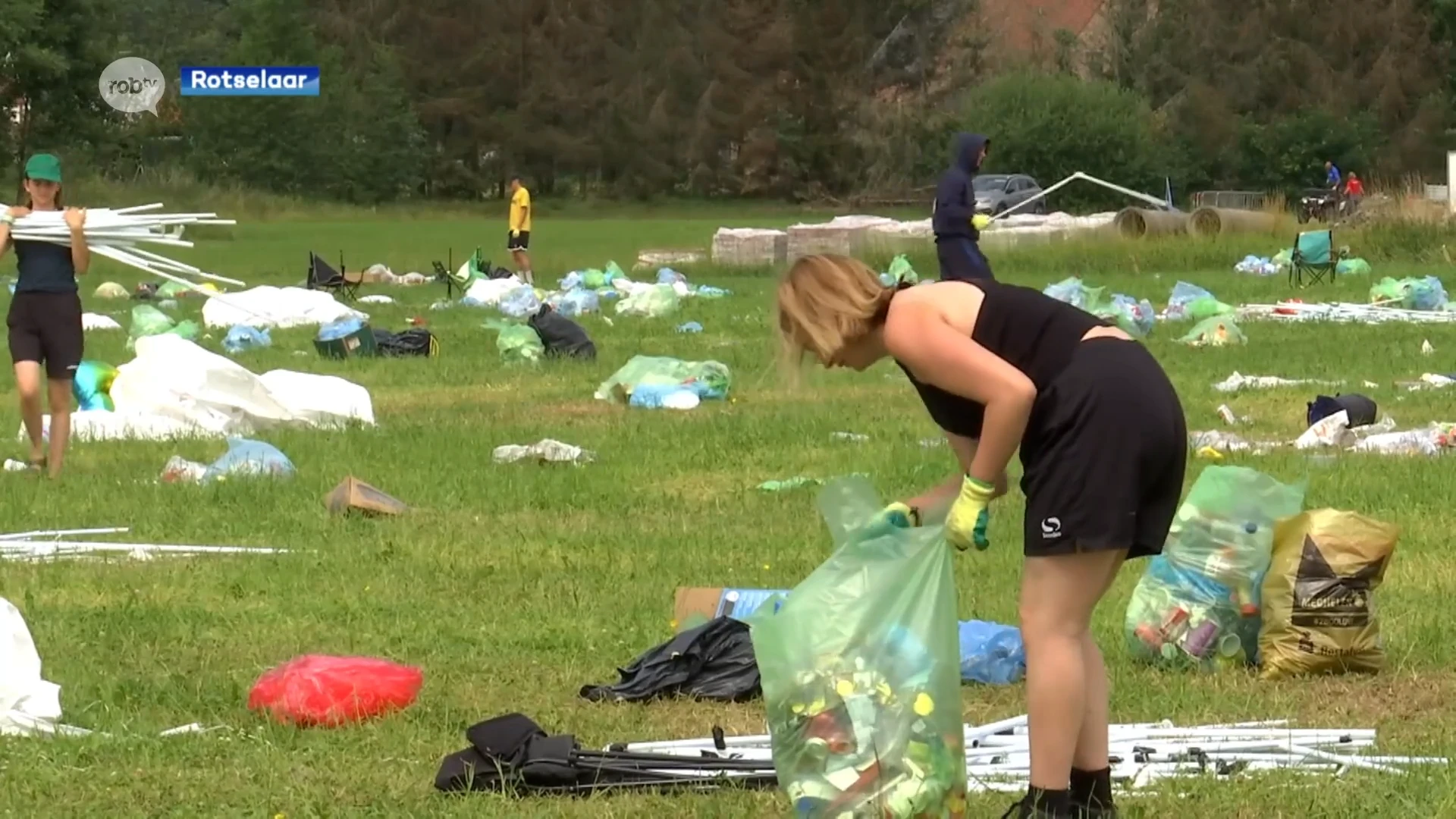 Campinguitbaters Rock Werchter nog dagenlang bezig om al het afval op te ruimen