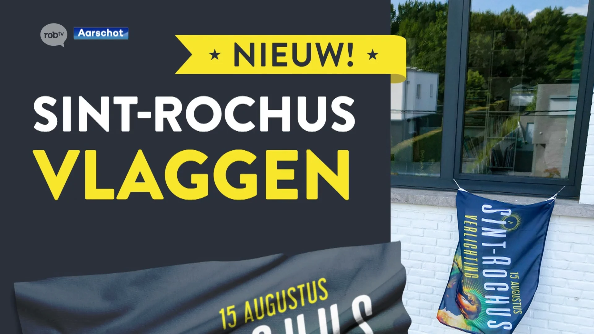 Aarschot verkoopt nieuwe Sint-Rochusvlaggen voor 5 euro