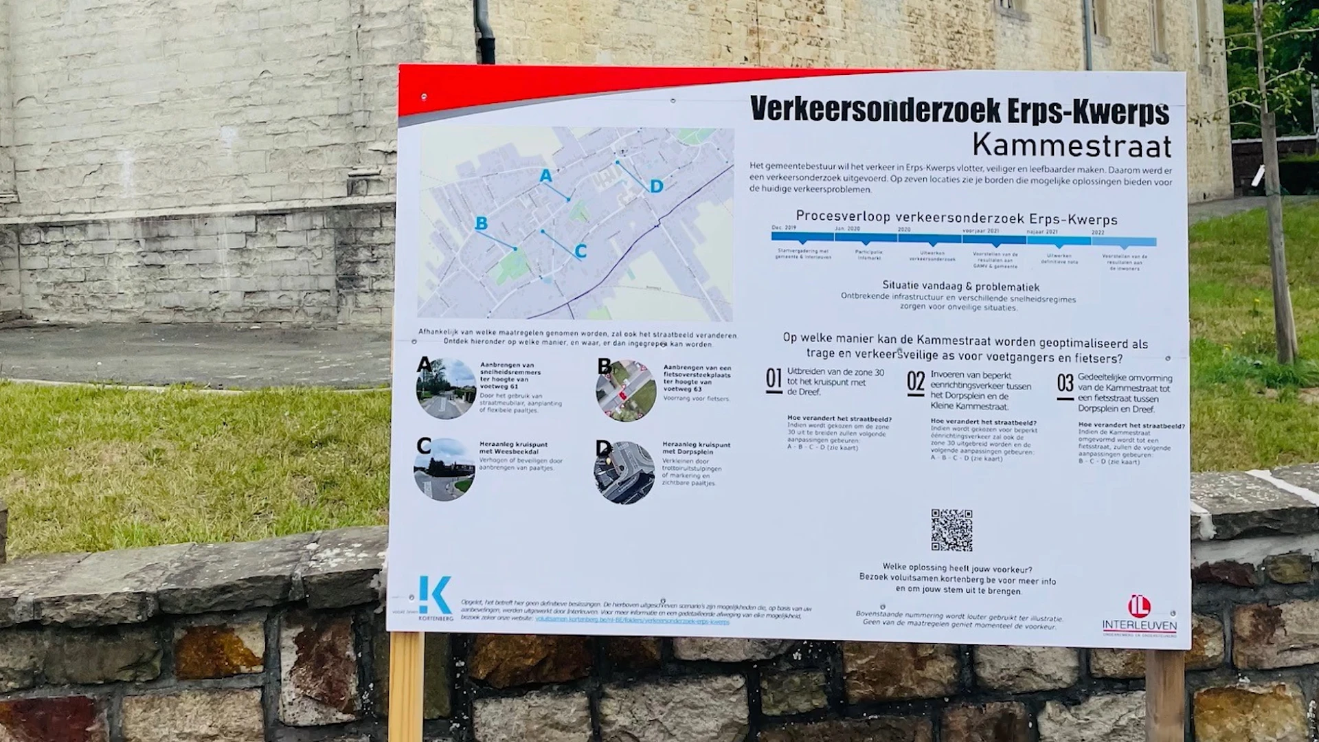 Kortenberg voert verkeersstudies uit op 8 verschillende locaties in Erps-Kwerps