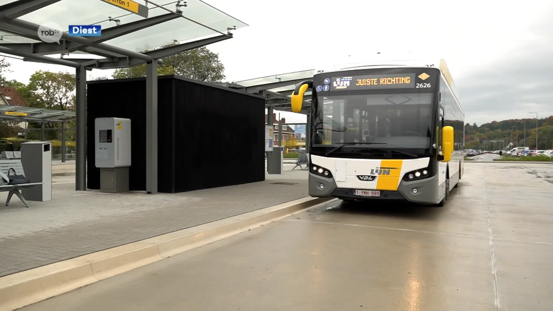 Nieuwe busstation in Diest is volledig klaar, volgende zomer volledige stationsomgeving: "Dit moet belevingsplein worden"