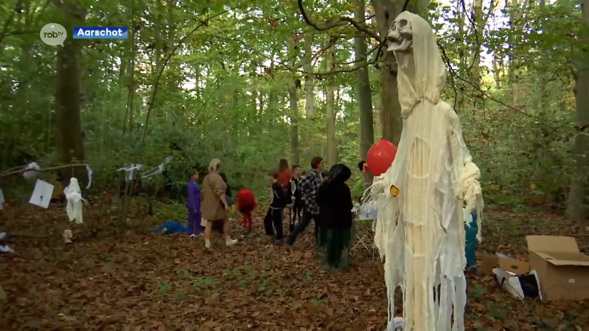 Geen les maar een Halloweentocht voor de leerlingen van het Elzenhof in Aarschot