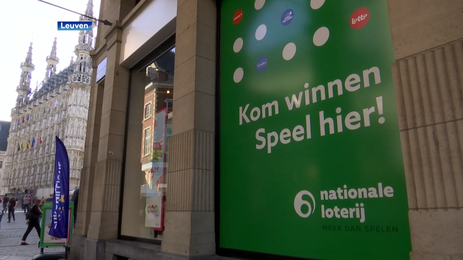 Leuvens stadsbestuur niet blij met winkel Nationale Loterij op Grote Markt: "Gokreclame kan verslaving in de hand werken"