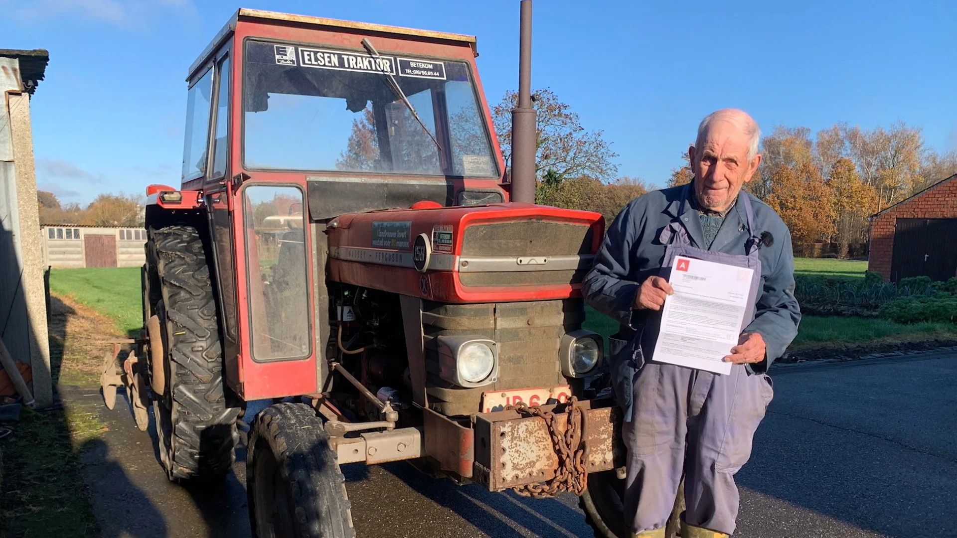 Willy (89) uit Baal krijgt boete omdat hij LEZ in Antwerpen zou ingereden zijn met tractor uit 1976: "Eén keer in Antwerpen geweest, in de zoo met school"