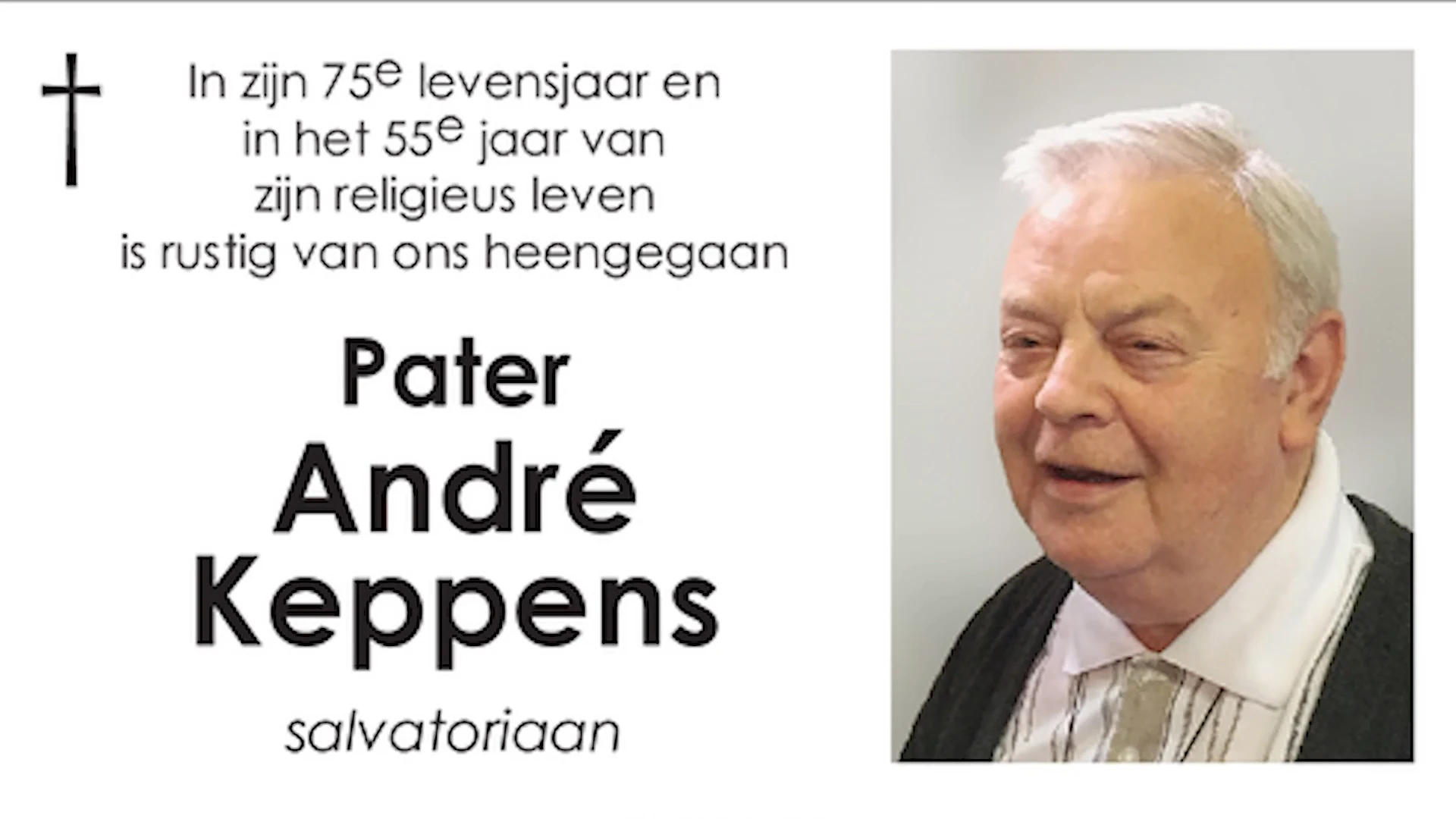 Bekende pater uit Scherpenheuvel André Keppens (75) overleden