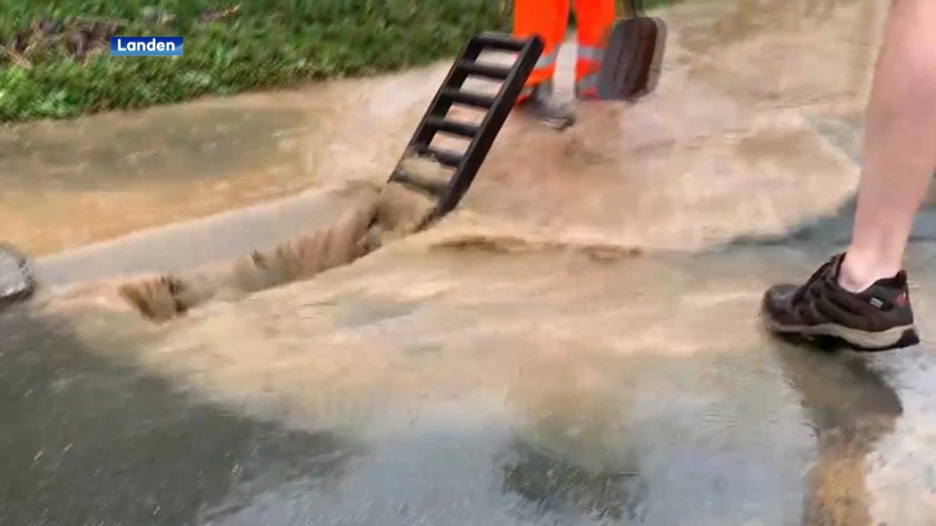 De wateroverlast deze zomer in Landen laat nog steeds zijn sporen na