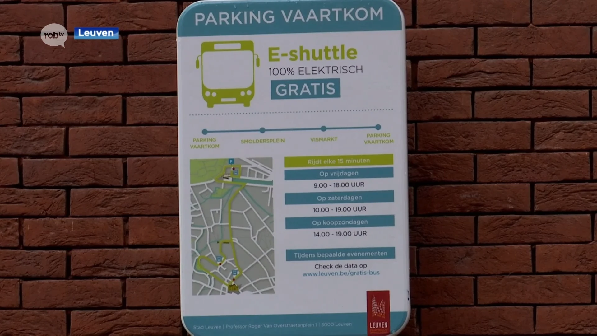 Nieuwe partner voor gratis pendelbus tussen parking Vaartkom en centrum Leuven vanaf 1 maart