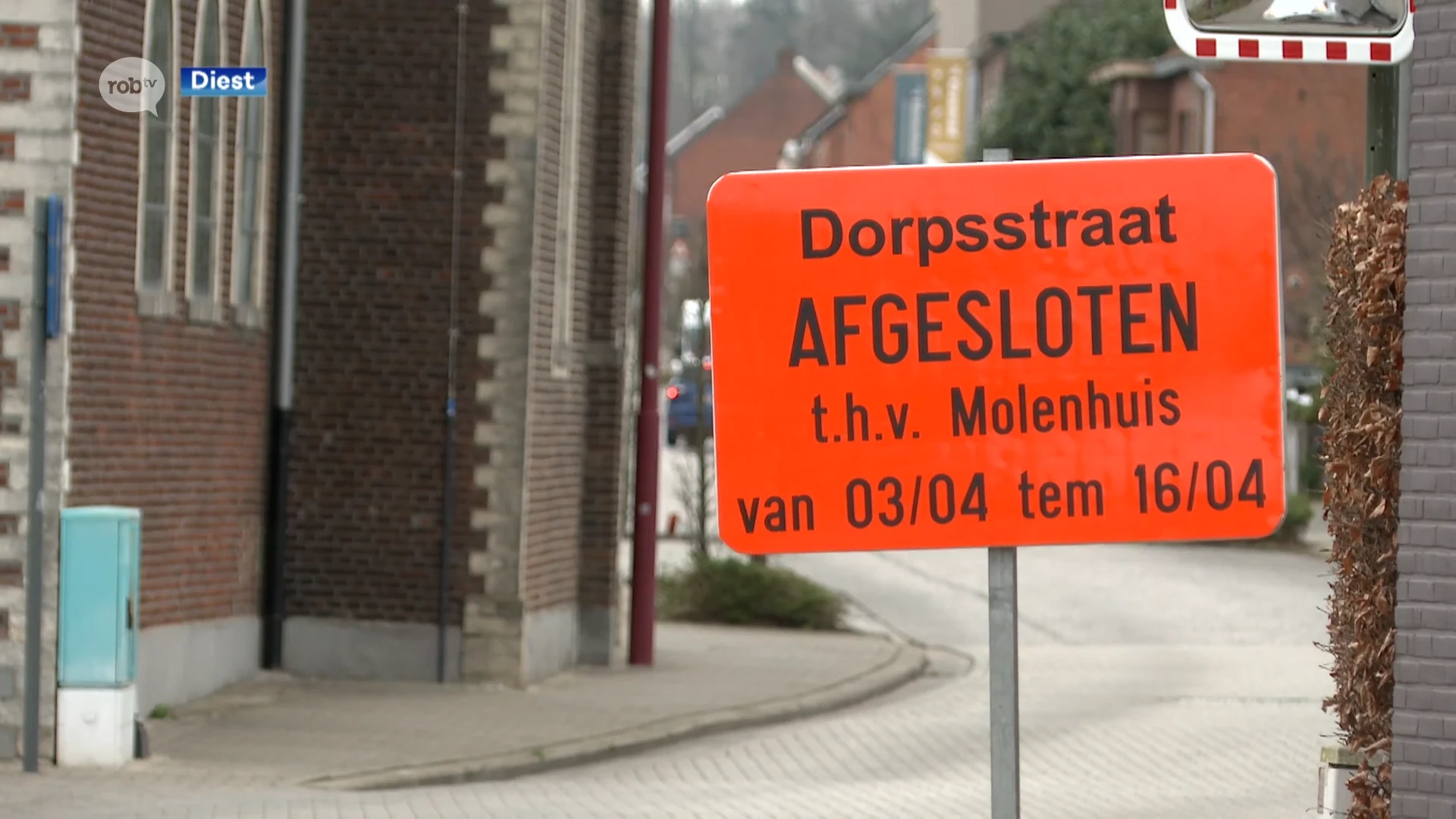 Dorpsstraat in Molenstede 2 weken lang afgesloten