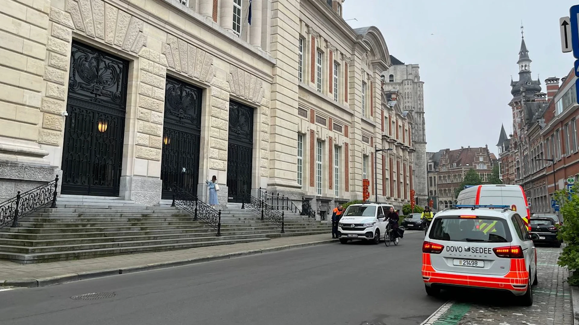 DOVO moet uitrukken voor verdacht pakketje aan justitiepaleis in Leuven... blijkt waspoeder
