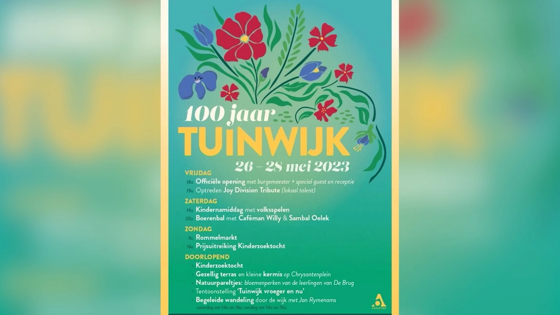 Aarschot viert 100ste verjaardag Tuinwijk met uitgebreid evenementenweekend